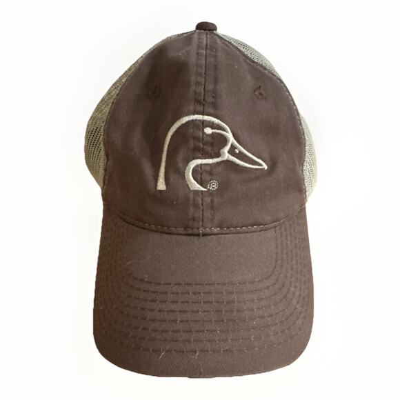 Ducks Unlimited Adjustable Brown Hat One Size Fits Most Hooks & Loops - Picture 1 of 4